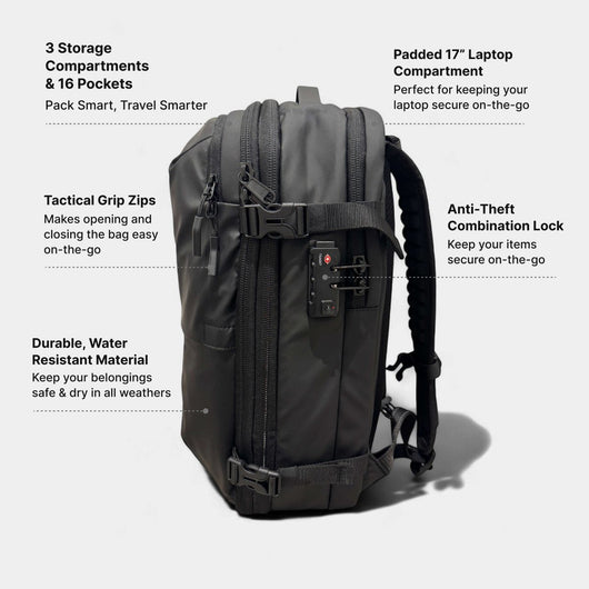 RebelPak Matte Travel Backpack 60L